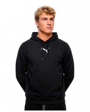 PUMA Fleece Regular Fit Hoodie - Black