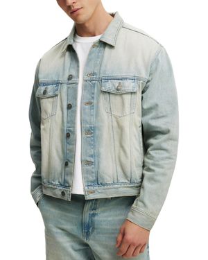 Cotton On Oversized Trucker Jacket - Blue