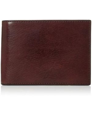 Bosca Old Leather Credit Wallet W/id Passcase - Purple