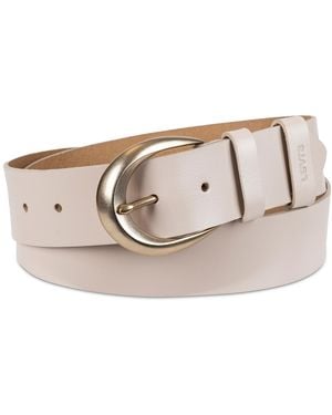 Levi's Sliding Loop Casual Leather Pant Belt - Natural