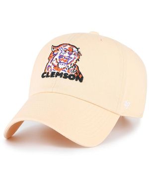 '47 Clemson Tigers Vault Clean Up Adjustable Hat - Natural