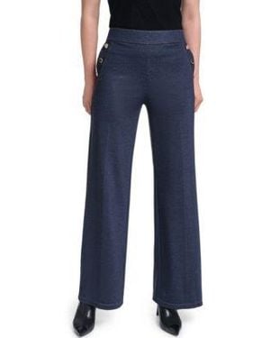 KARL LAGERFELD Knit Sailor Pants - Blue