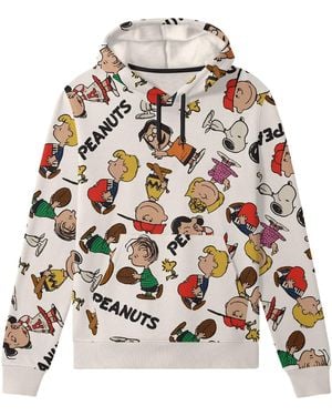 Hybrid Peanuts Classic Graphic Hoodie - White