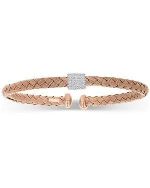 Macy's Cubic Zirconia Bangle Bracelet - White