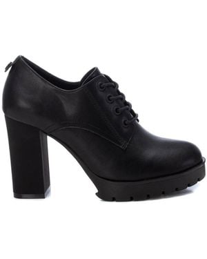 Xti Casual Heeled Oxfords By - Black