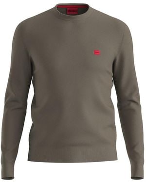 BOSS Hugo By San Cassius Logo Sweater - Gray