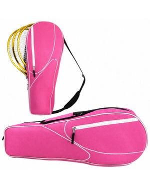 Peneyon 3 Racquet Tennis Bag Padded Carry Tote With Extra Storage - Pink
