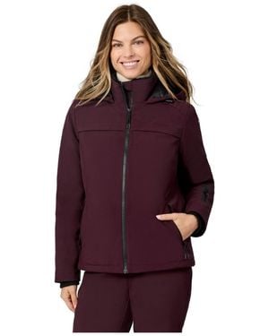 Free Country Thermo Super Softshell Hooded Wind- And Water-resistant Jacket - Purple