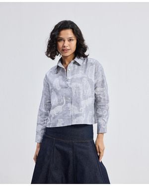 REISTOR Oversized Boxy-fit Shirt - White