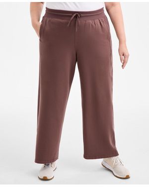 ID Ideology Plus Size Relaxed High-rise Fleece Pants - Red