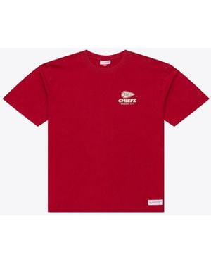 Mitchell & Ness Mitchell Ness Kansas City Chiefs Core Essentials Micro Logo T-shirt - Red