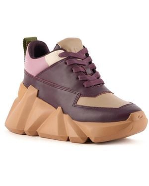 United Nude Space Kick Max Nappa And Sheep Leather Upper Sneakers - Brown