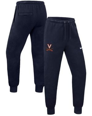 Nike West Virginia Sideline Standard Issue Tapered Drawstring Sweatpants - Blue