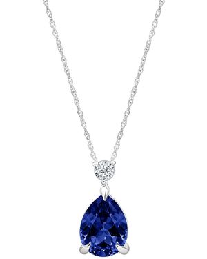 Macy's Lab-grown White Sapphire (1 Ct. T.w. - Blue