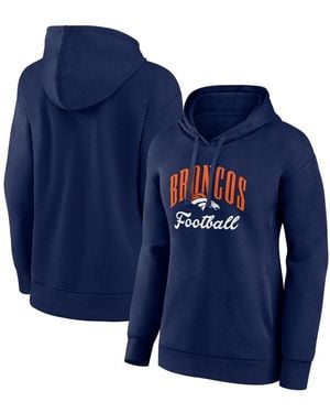 Fanatics Denver Broncos Team Logo Victory Script Pullover Hoodie - Blue