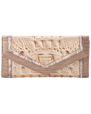 Brahmin Veronica Envelope-style Snap Wallet - Natural