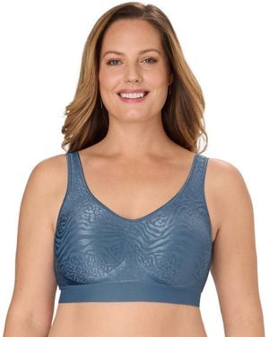 Bali Comfort Revolution Comfortflex Fit Seamless Shaping Wireless Bra 3488 - Blue