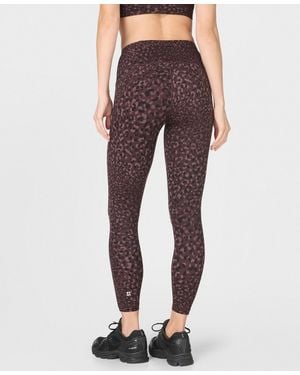 Sweaty Betty Power Printed 7/8-length Workout leggings - Purple
