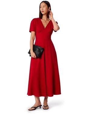 Whistles Panel Maxi Dress - Red