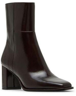 Madden Girl Monicaa Snip-toe Block-heel Booties - Black
