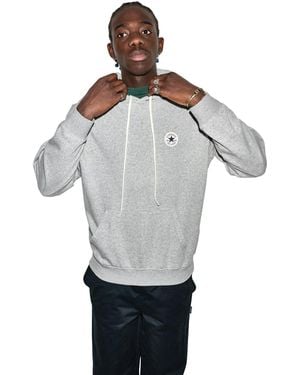 Converse Chuck Patch Fleece Regular-fit Hoodie - Gray
