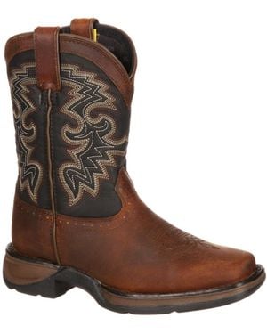 Durango Kids Lil' Rebelby Western Boot - Brown