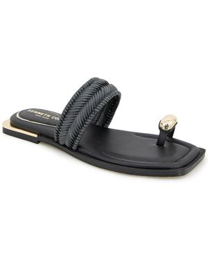 Kenneth Cole Andarna Leather Sandal - Black