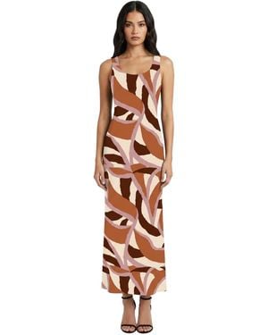 Donna Morgan Aria Scoop Neck Midi Dress - White
