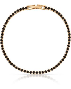 Ettika Minimalist Crystal Tennis Bracelet - Metallic