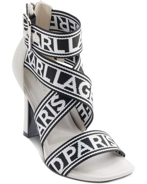 KARL LAGERFELD Careliz Strappy Sandals - White