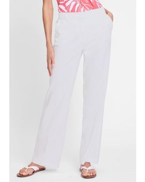 Olsen Anna Fit Wide Leg Trouser - White