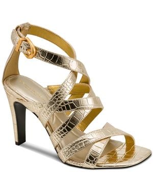 Donna Karan Briarrose Heeled Sandals - Metallic