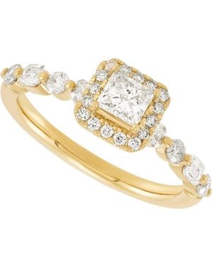 Macy's Diamond Halo Ring (1 Ct. T.w. - Metallic