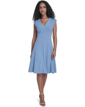 smooth cotton rib v-neck sweater midi dress Smooth Cotton Rib V-Neck Sweater Midi Dress