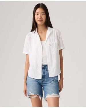 Levi's Printed Short-sleeve Camp Shirt - White