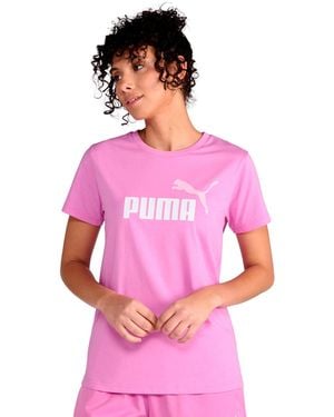 PUMA Short-sleeve Crewneck T-shirt - Pink