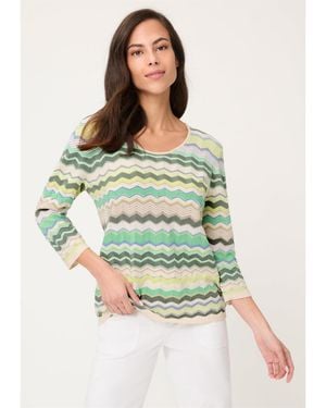 Olsen Chevron Sweater - Green