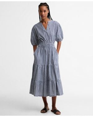 Barbour Ashwell Midi Dress - Blue
