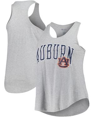 Profile Auburn Tigers Arch Logo Racerback Scoop Neck Tank Top - Gray