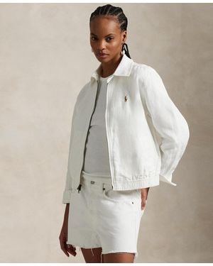 Polo Ralph Lauren Linen Windbreaker - Natural