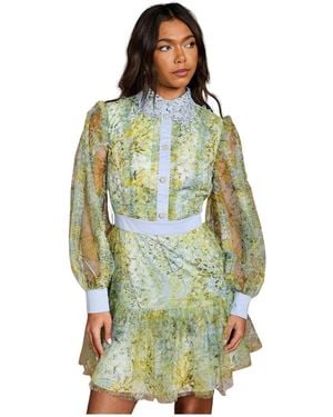 Coast Printed Mini Dress - Green
