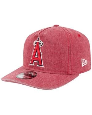 KTZ Los Angeles Angels Denim Classic 19twenty Adjustable Hat - Pink