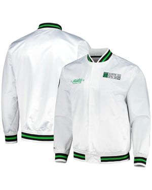 Mitchell & Ness Austin Fc City Full-snap Satin Jacket - White