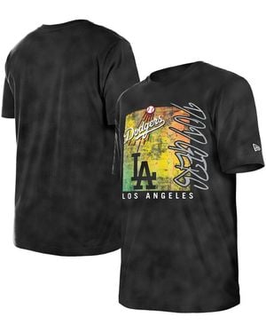 KTZ Los Angeles Dodgers Sport Classics Enzyme Wash Oversized T-shirt - Black