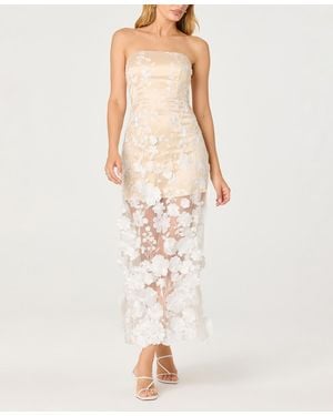 Astr Tanisha Strapless Dress - Pink