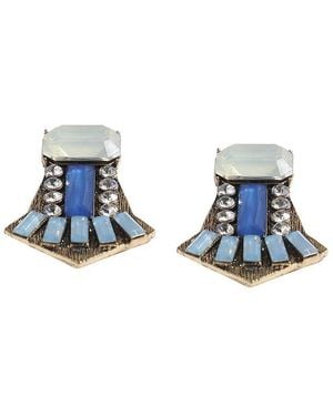 SOH Stone Drop Earrings - Blue
