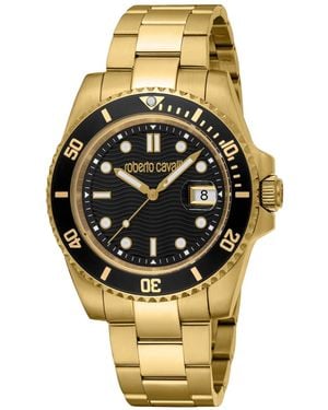 Roberto Cavalli Quartz Stainless Steel Bracelet Watch - Metallic