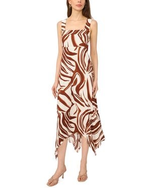 Msk Sleeveless Square Neck Maxi Dress - White