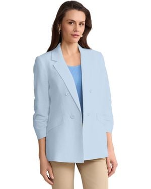 Jones New York Faux Double-breasted Jacket - Blue