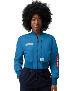 Alpha Industries L-2b Cropped Gen Ii Flight Jacket W - Blue